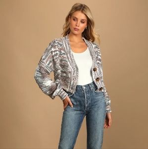 NWT • lulus • winter whims cardigan sweater
